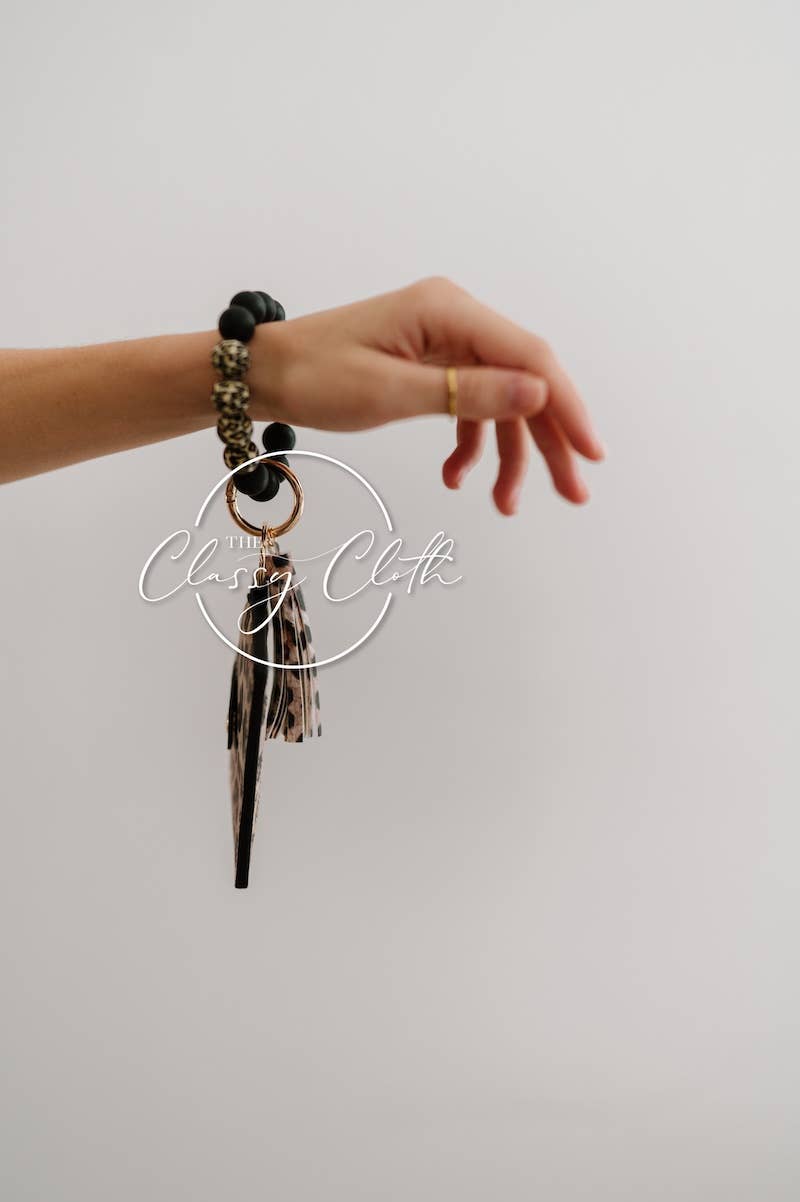 Wristlet Keychain Wallet - Brown Cheetah RTS