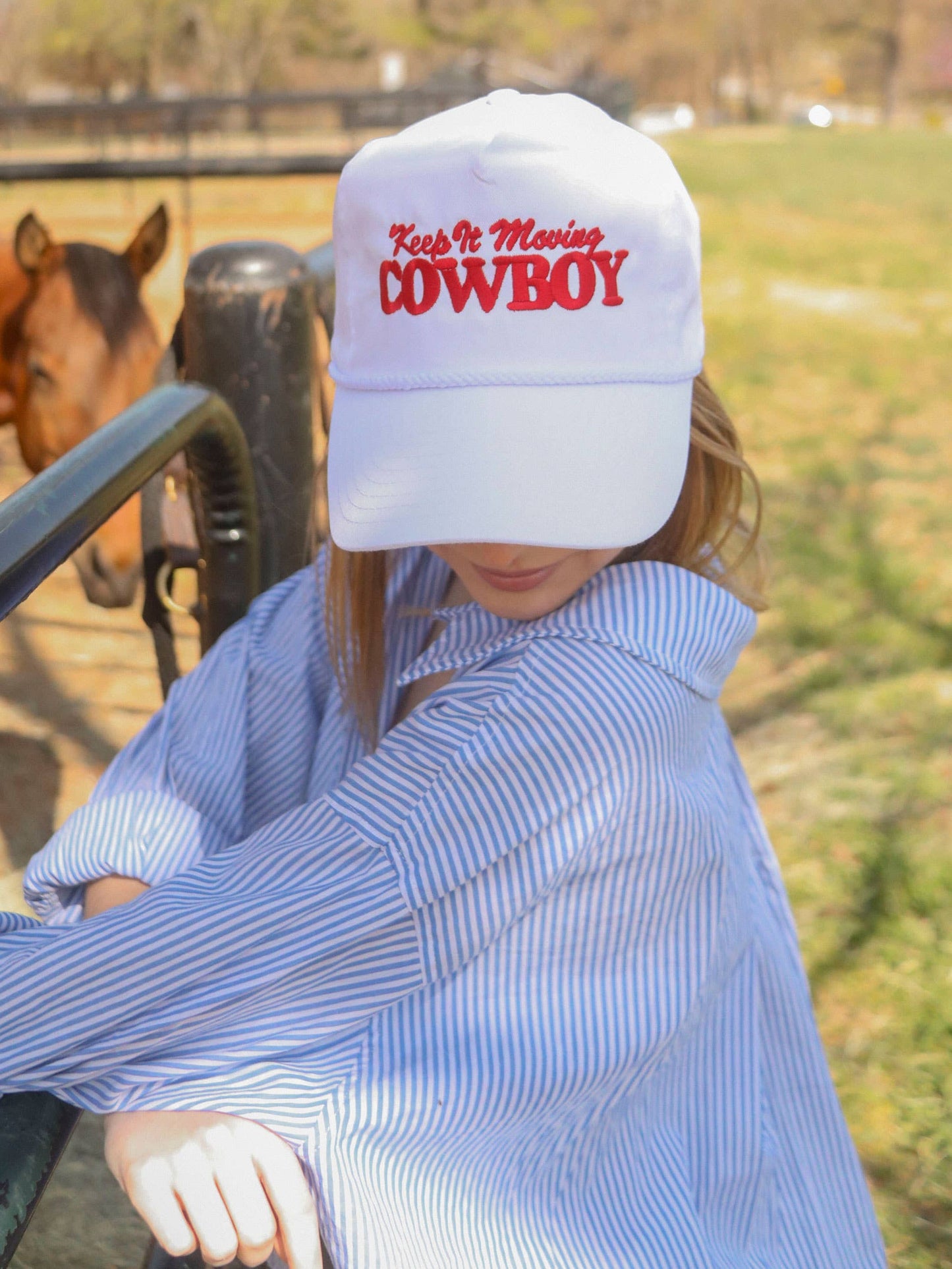 Keep It Moving Cowboy Trucker Hat
