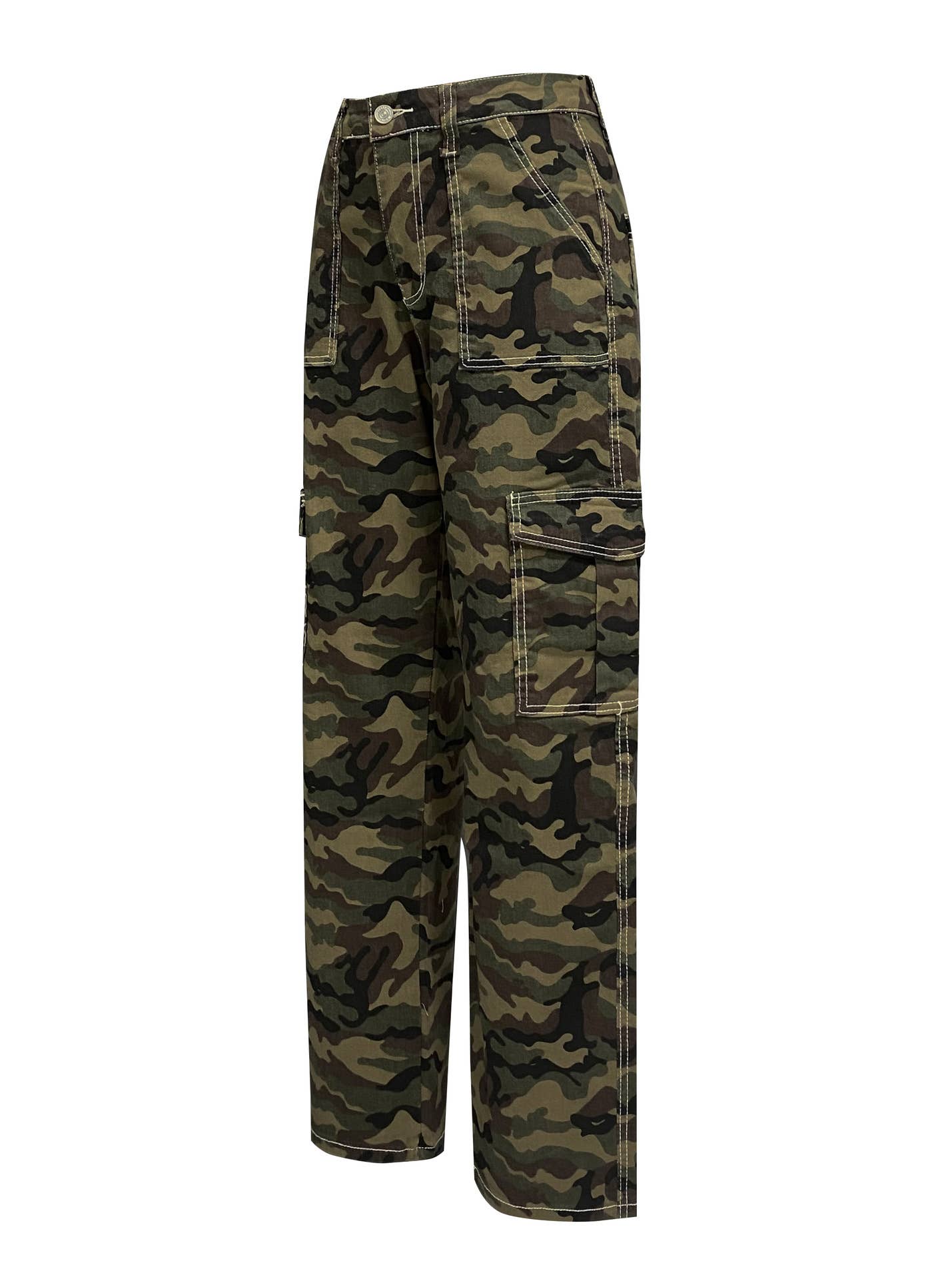 Loose trousers camouflage jeans cargo pants women