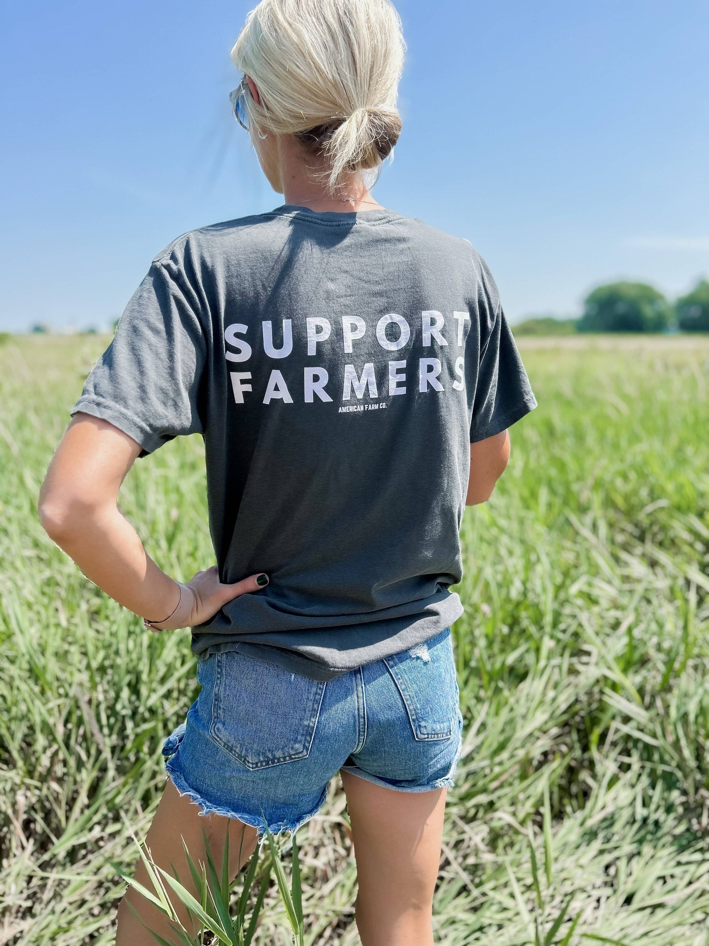Western ‘Support Farmers’ Wheat Graphic Tee