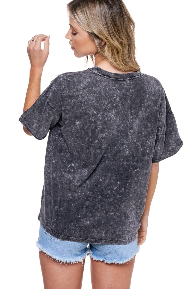 MINERAL WASHED S/S BOX FIT TEE