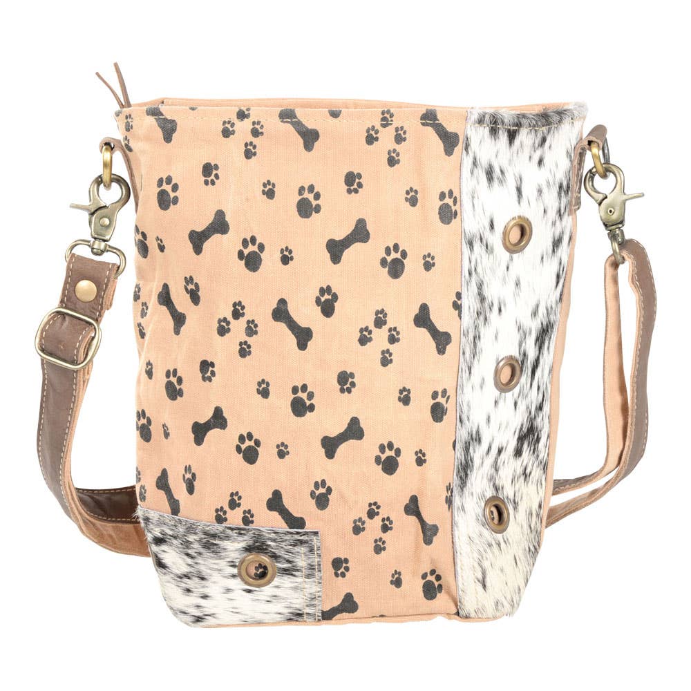 Dog Bone & Paw Print Crossbody