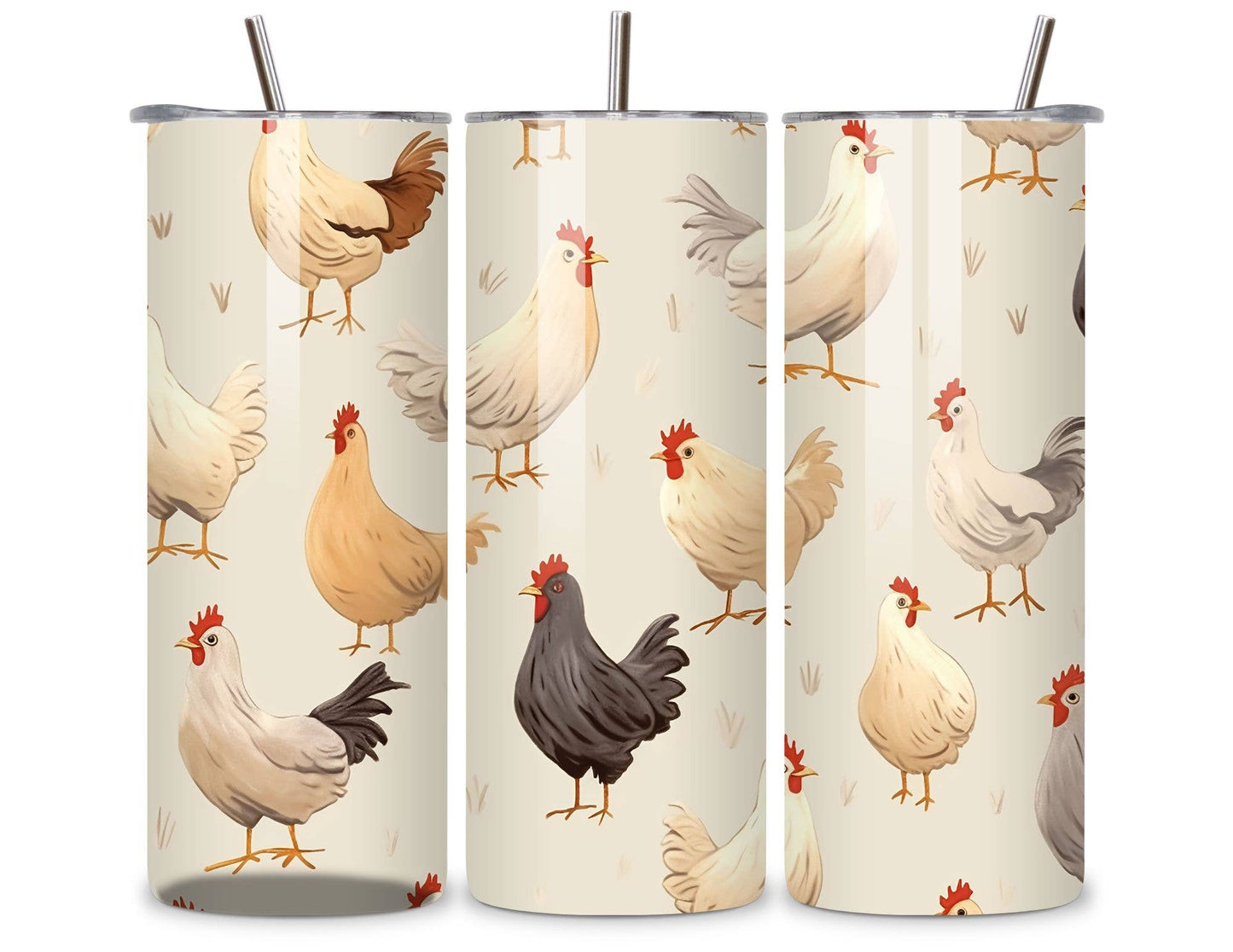 Chicken Farm 20 oz. Stainless Steel Tumbler