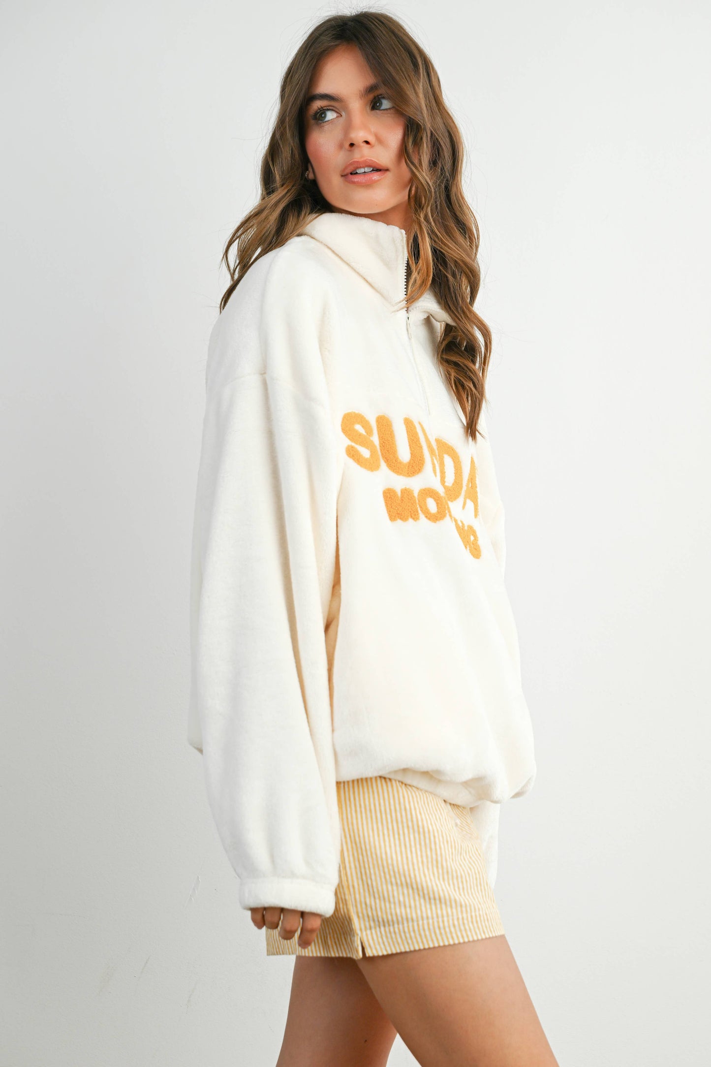 Sunday Morning Half-Zip Pullover Sweatshirt - BMT7579