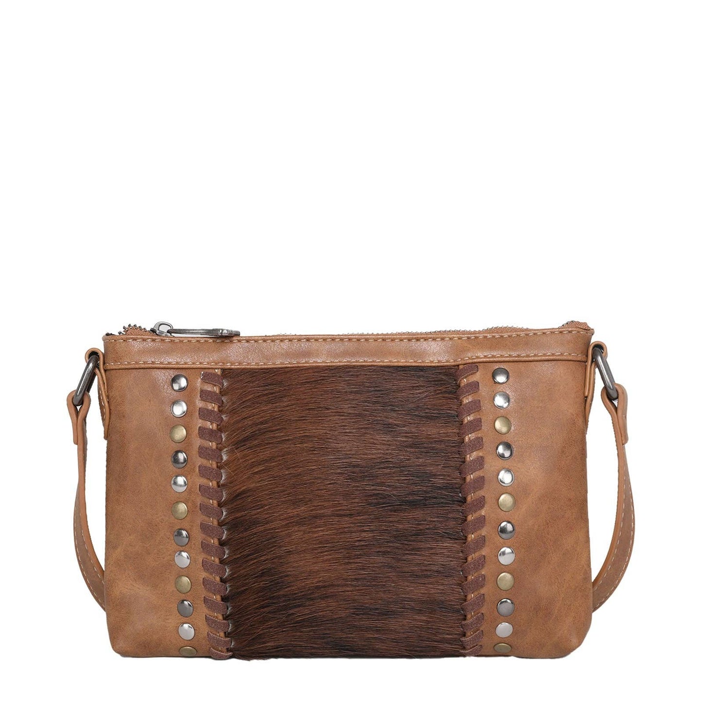 TR117-181 Trinity Ranch Hair-On Leather Collection Small Crossbody