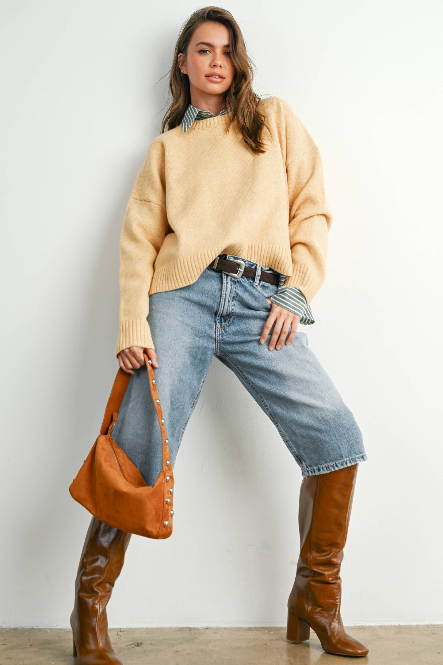 Tie-back Sweater - BMW7815