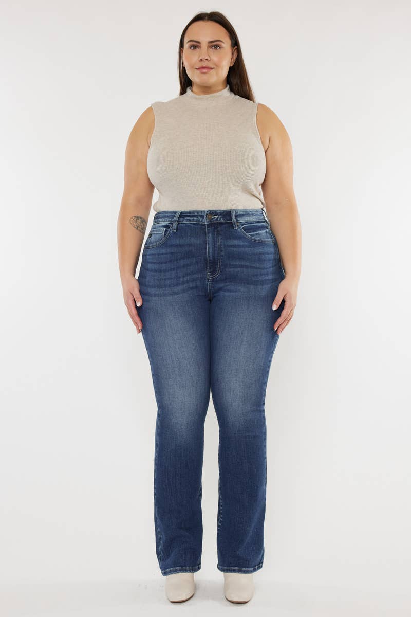 KANCAN PLUS SIZE BOOTCUT JEANS
