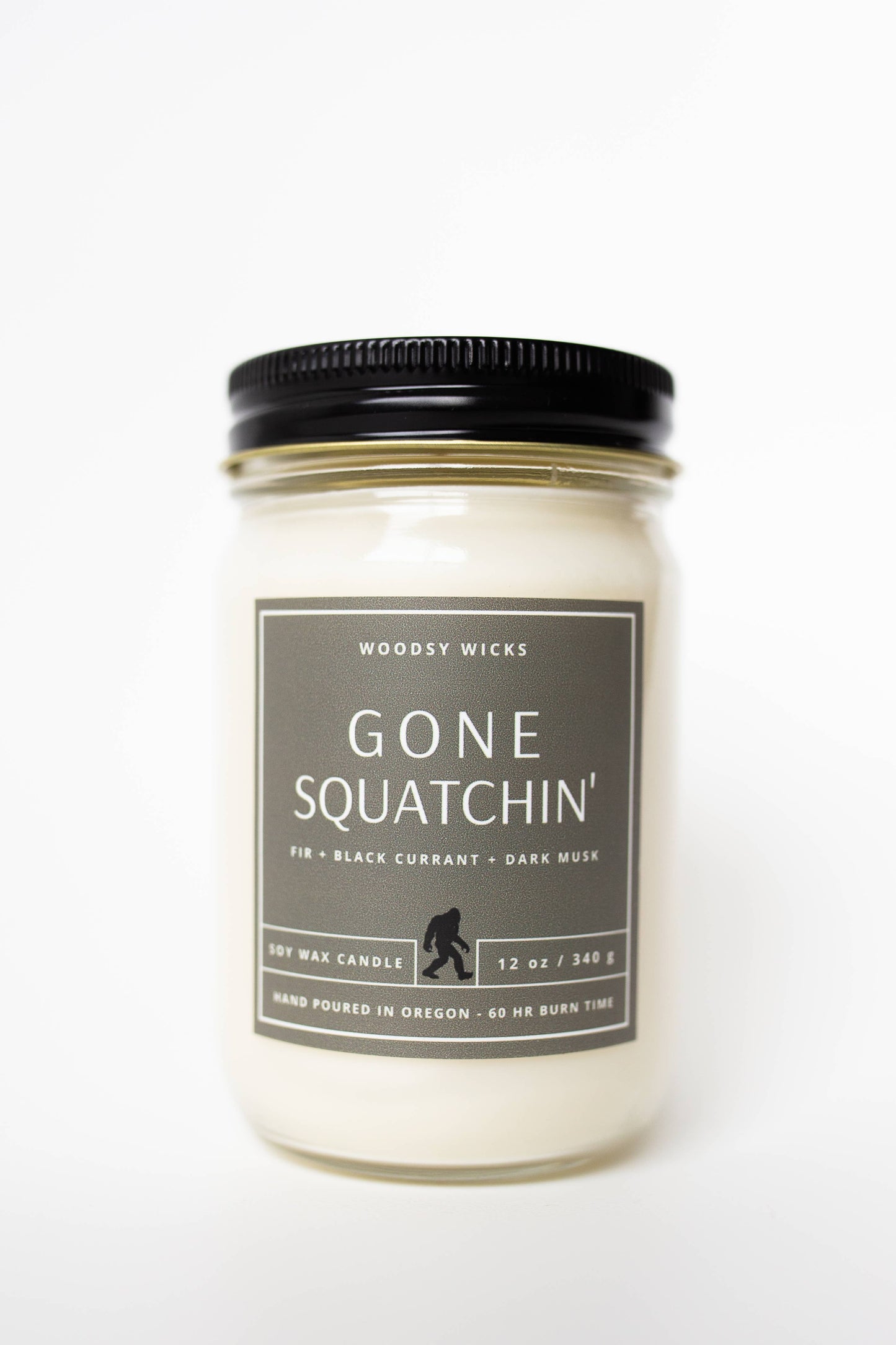 Bigfoot Gone Squatchin' Candle - Soy Wax - Sasquatch