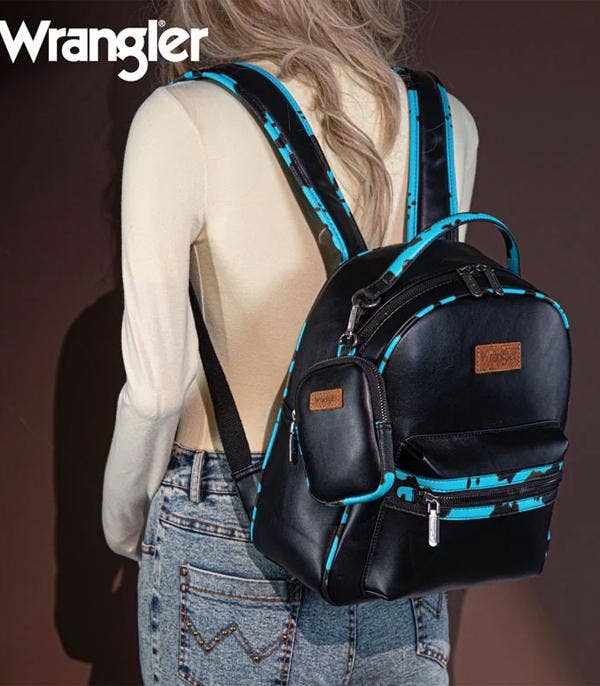 Wrangler Cow Print Backpack