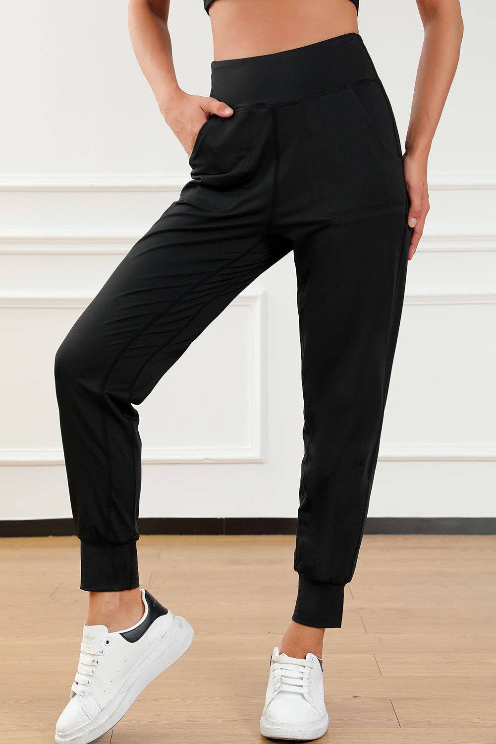 Reverse Seam High Waist Joggers