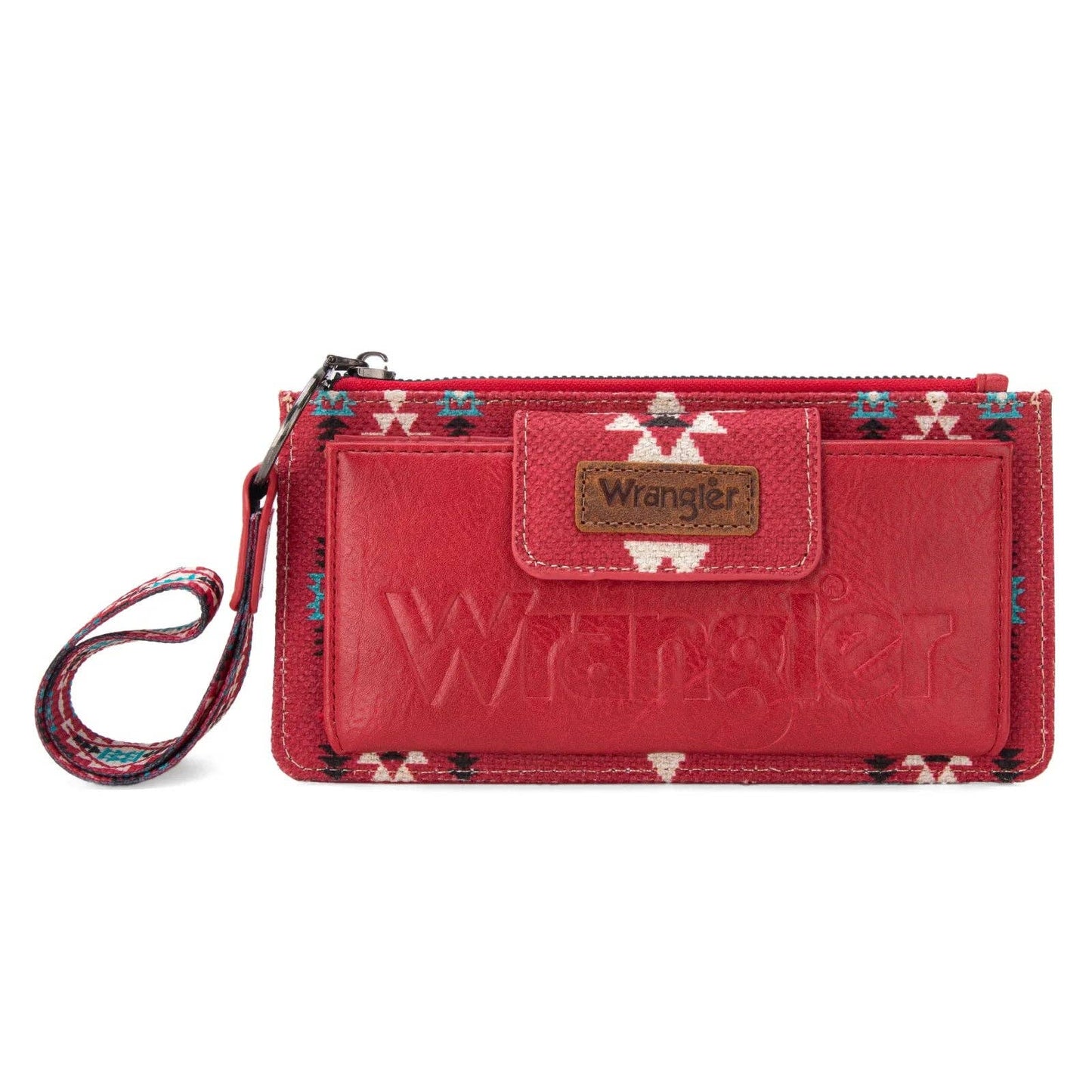 Wrangler Aztec Print Bi-Fold Wallet Wristlet *8 COLORS