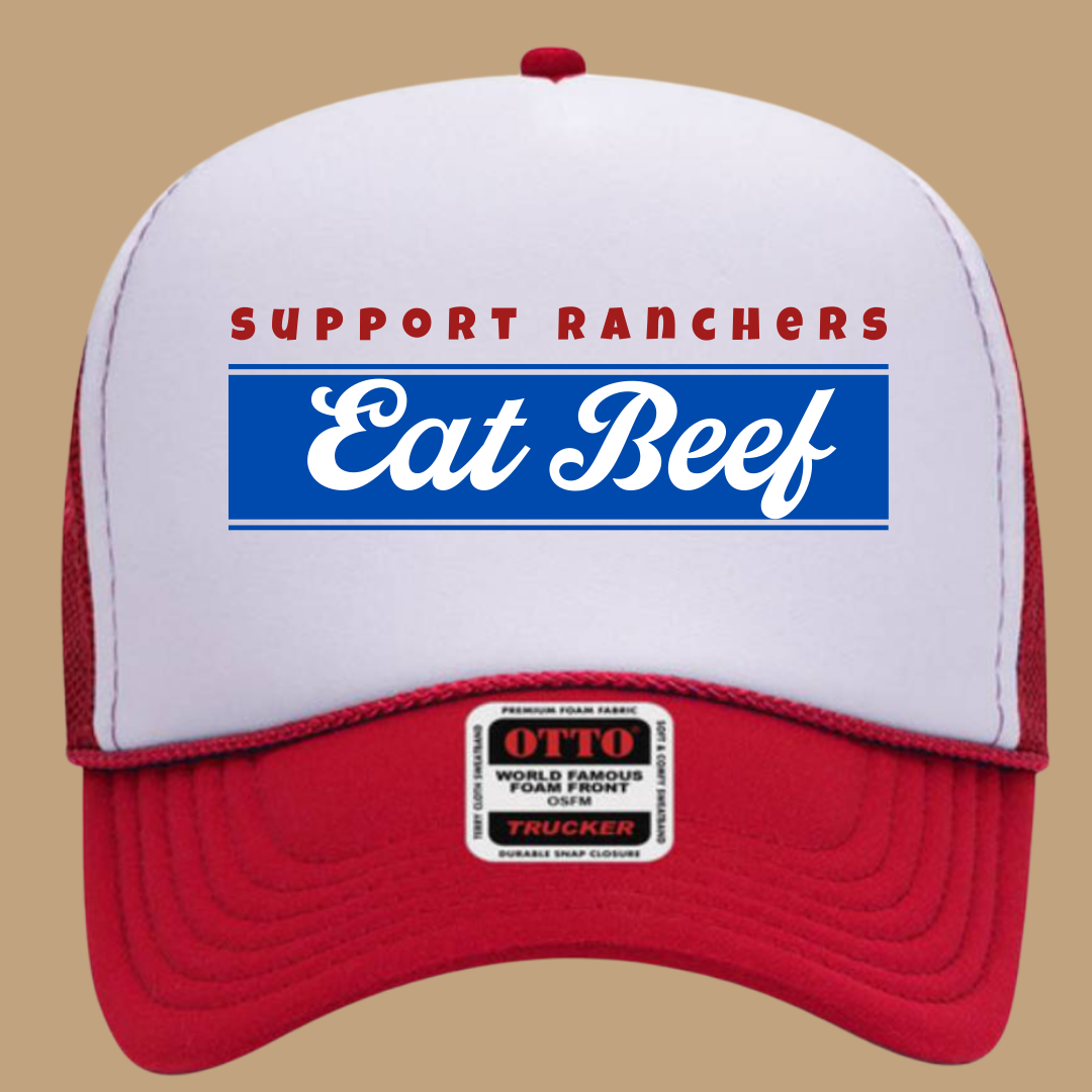 SUPPORT RANCHERS EAT BEEF TRUCKER HAT *17 COLORS