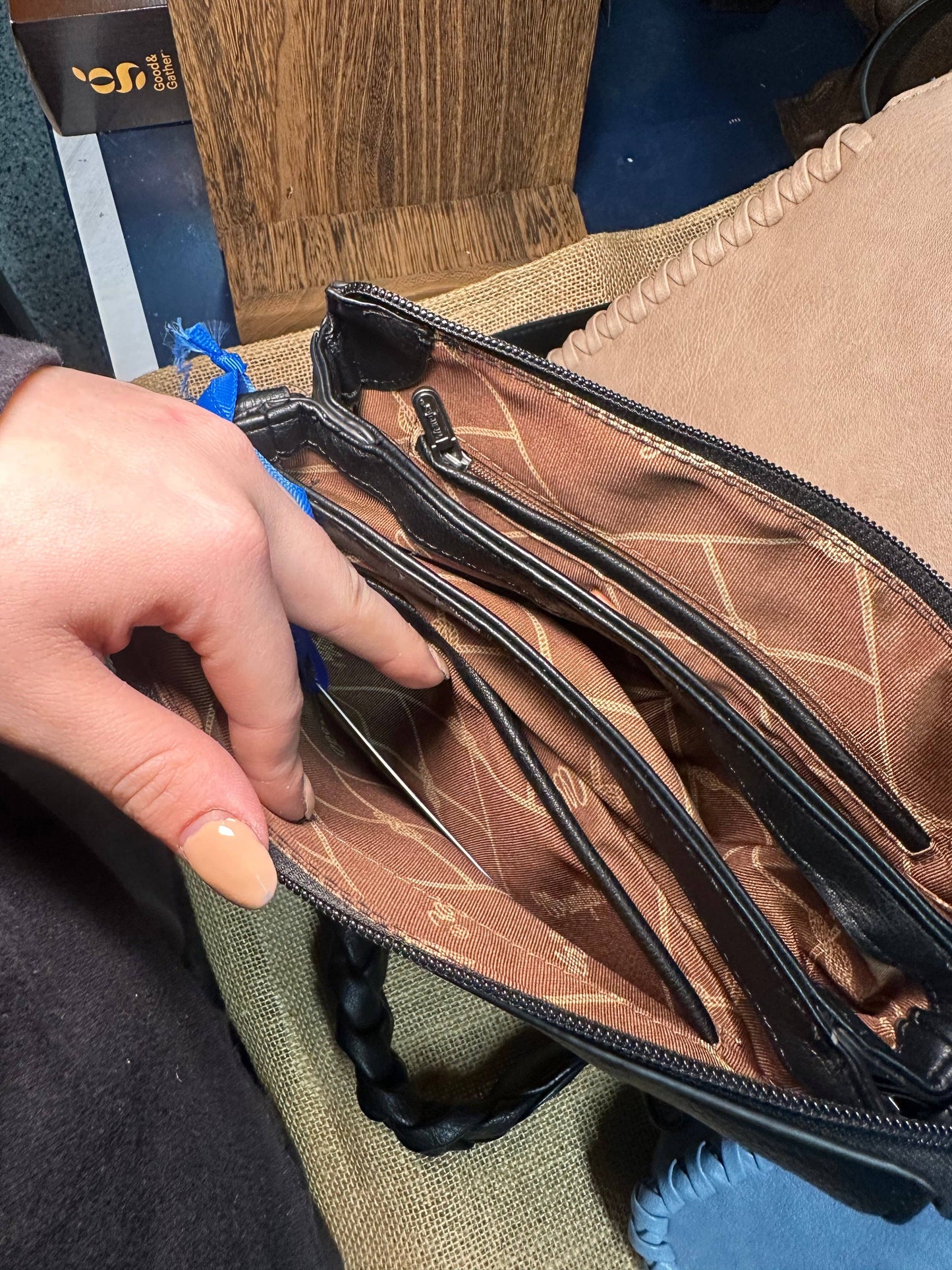 Wrangler Whipstitch Braided Strap Hobo/Crossbody Bag