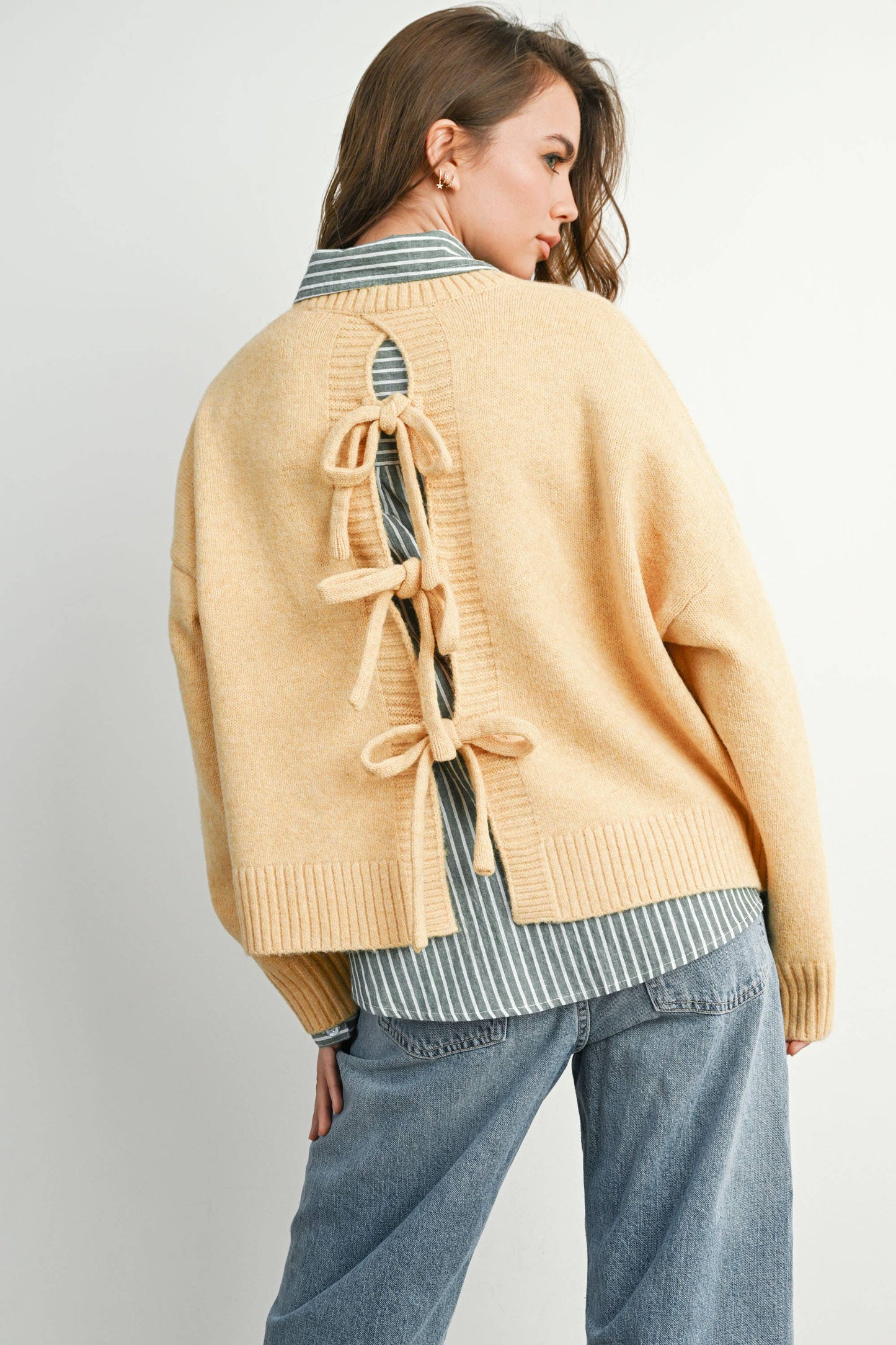 Tie-back Sweater - BMW7815