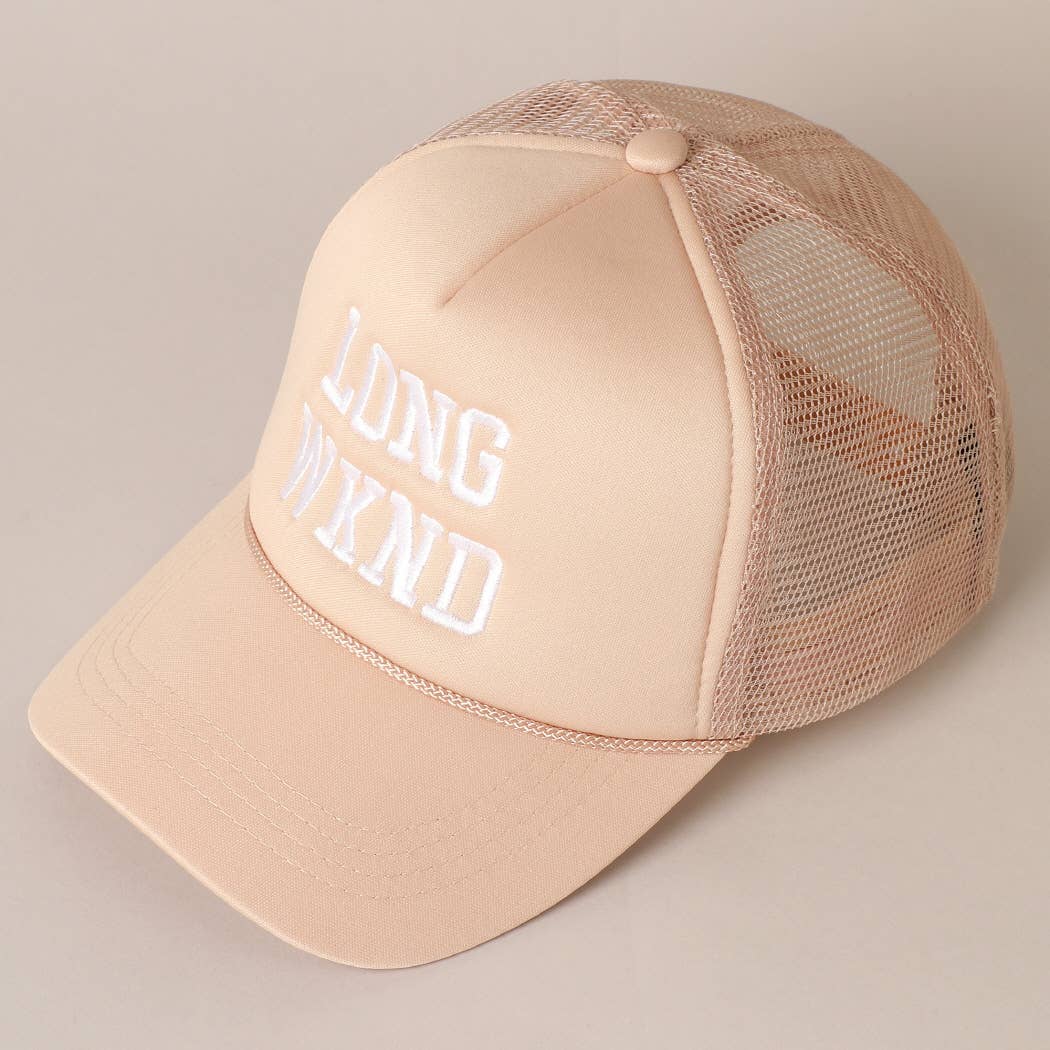LONG WKND Foam Trucker Cap