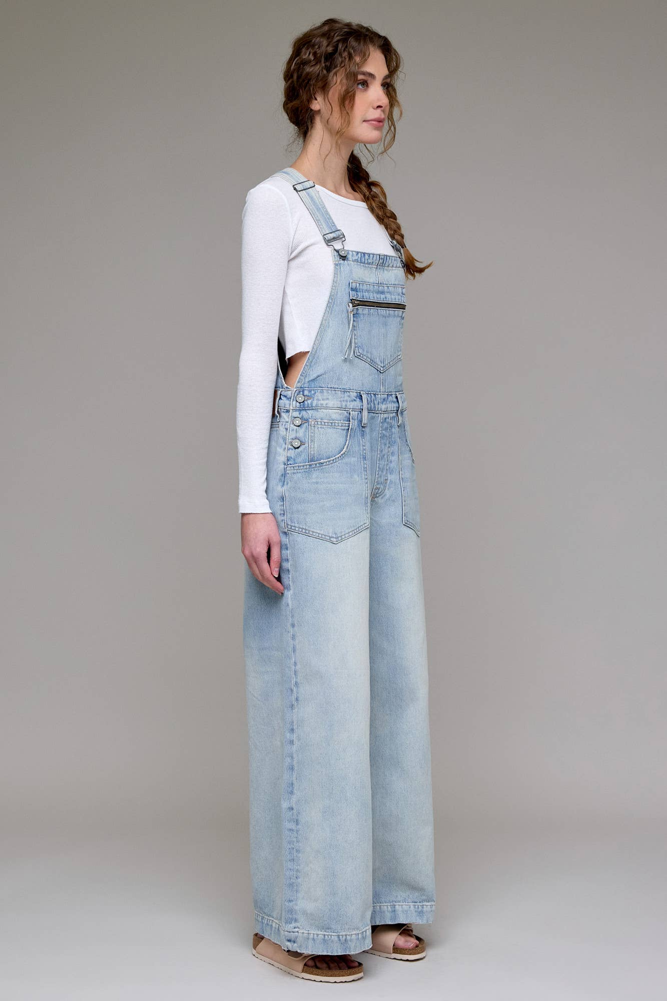 Vintage Wash Super Wide leg Overall