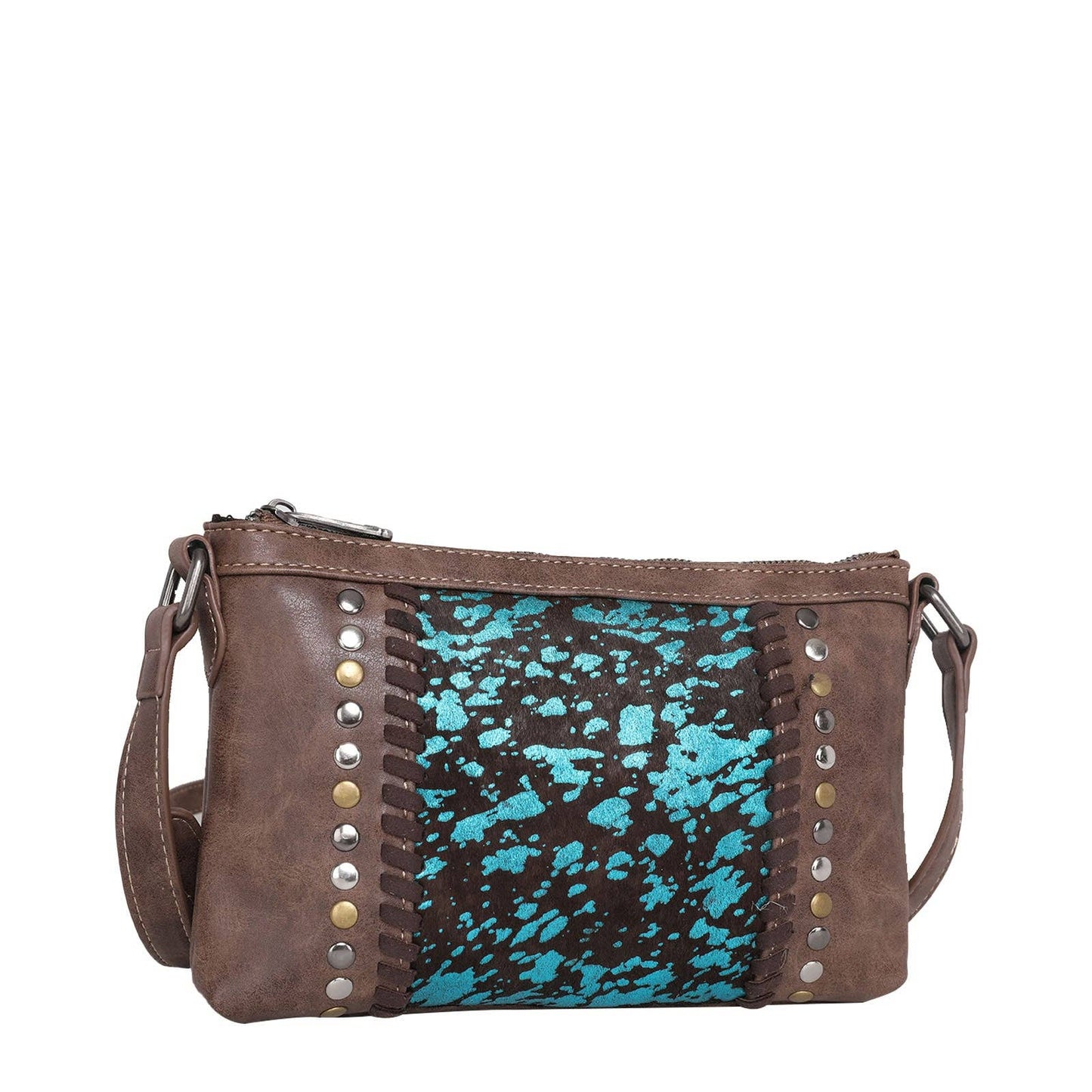 TR117-181 Trinity Ranch Hair-On Leather Collection Small Crossbody