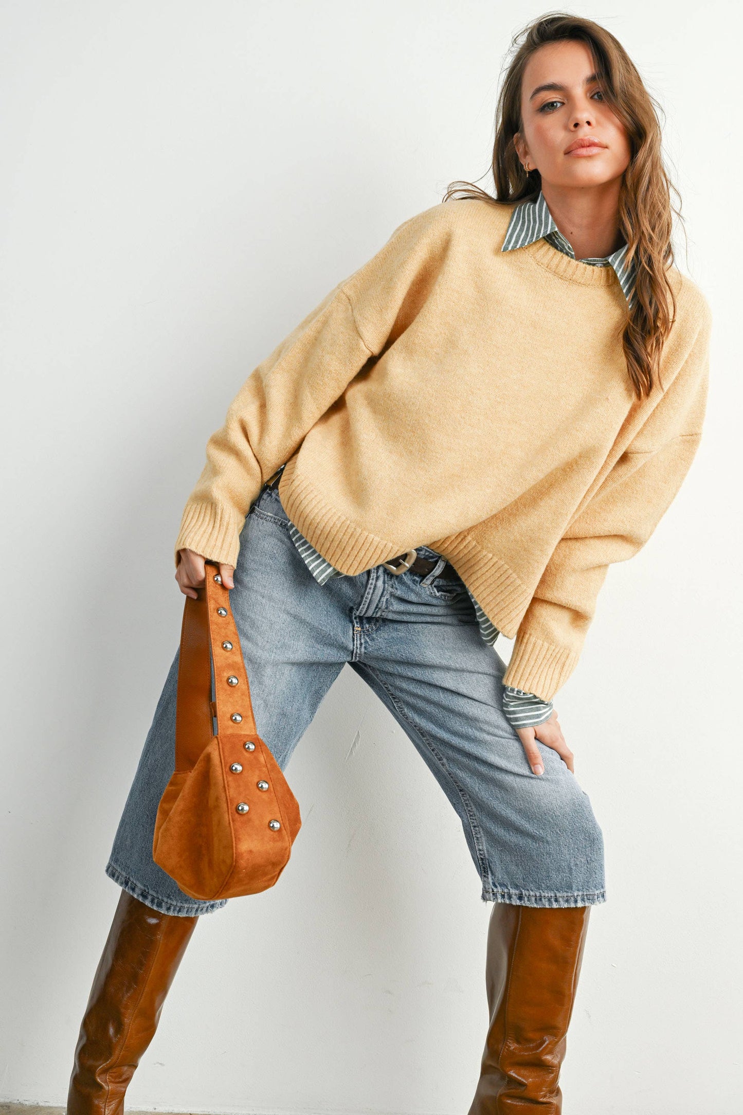 Tie-back Sweater - BMW7815