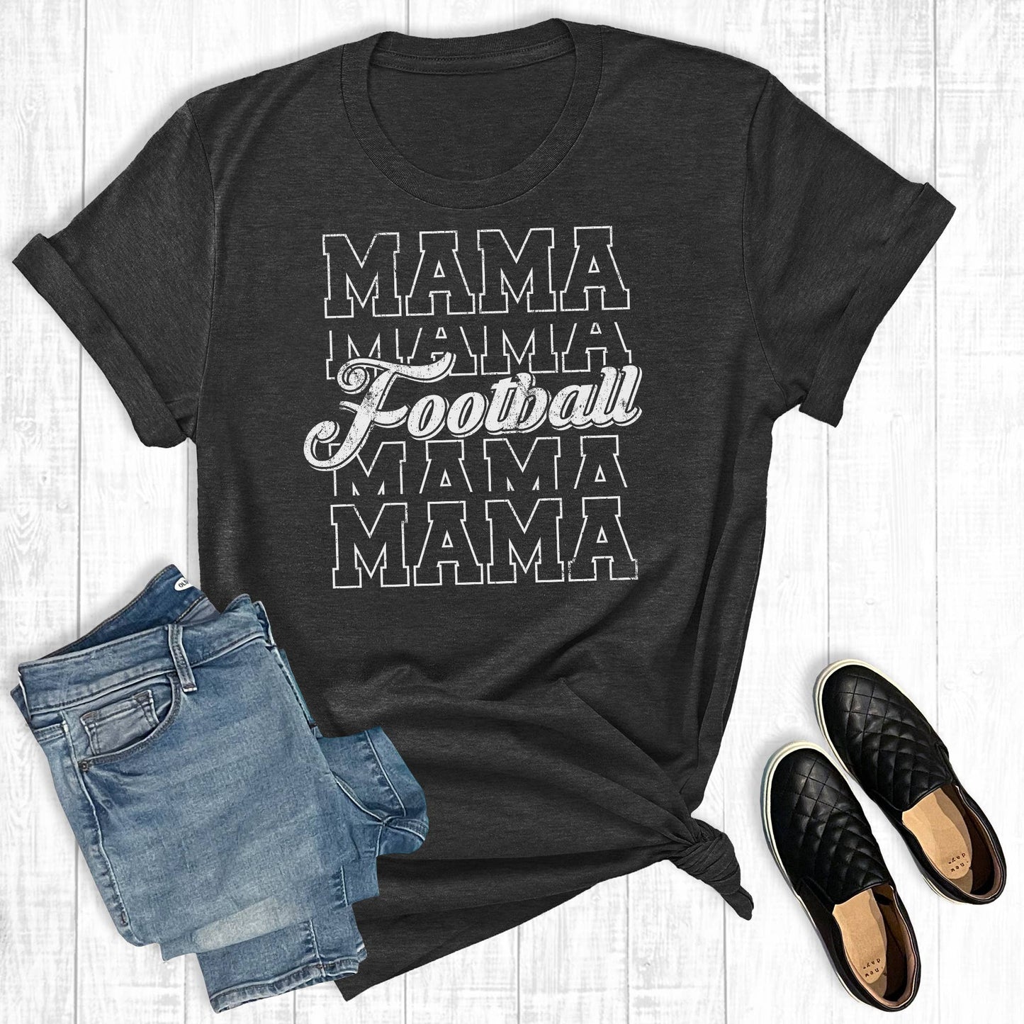 Retro Football Mama Graphic Tee