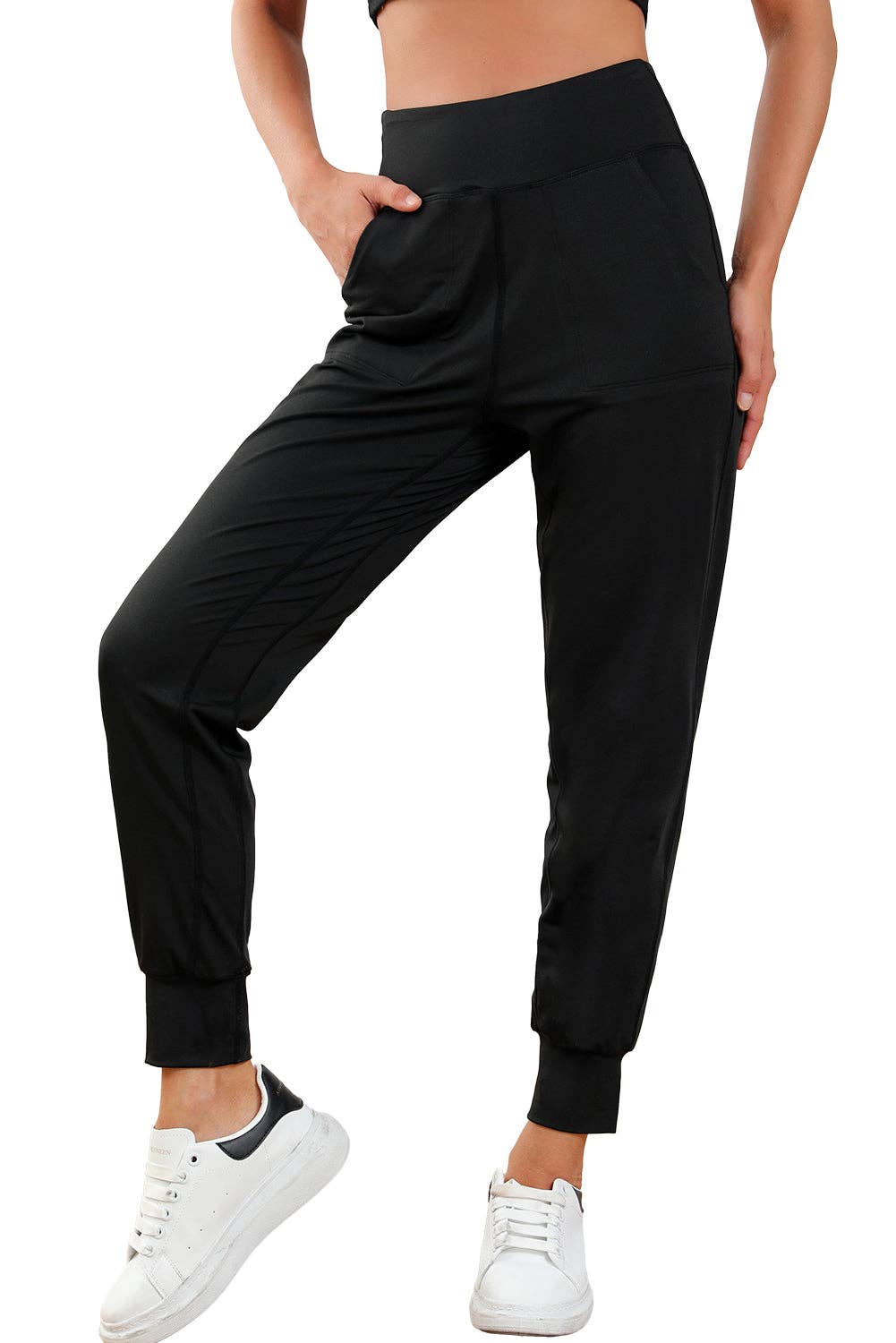 Reverse Seam High Waist Joggers