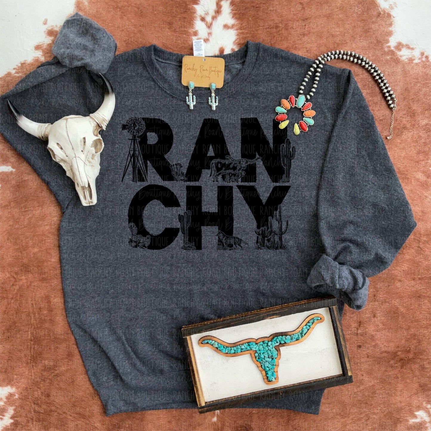 Ranchy Cowboy Western Sweatshirt
