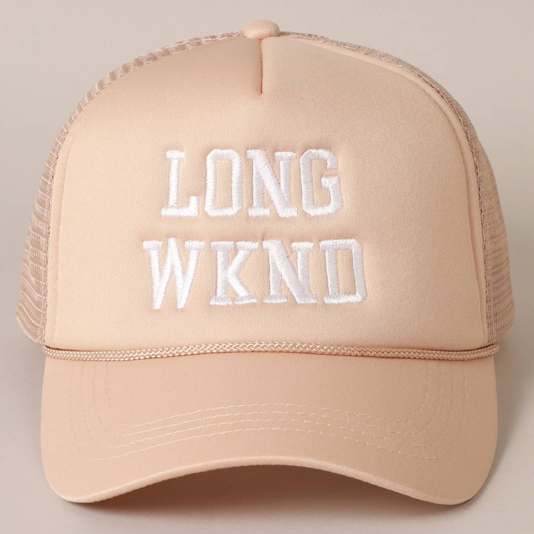LONG WKND Foam Trucker Cap