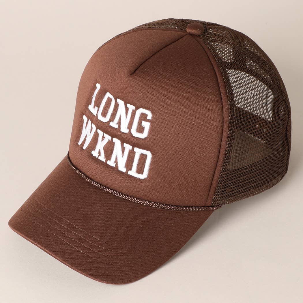 LONG WKND Foam Trucker Cap