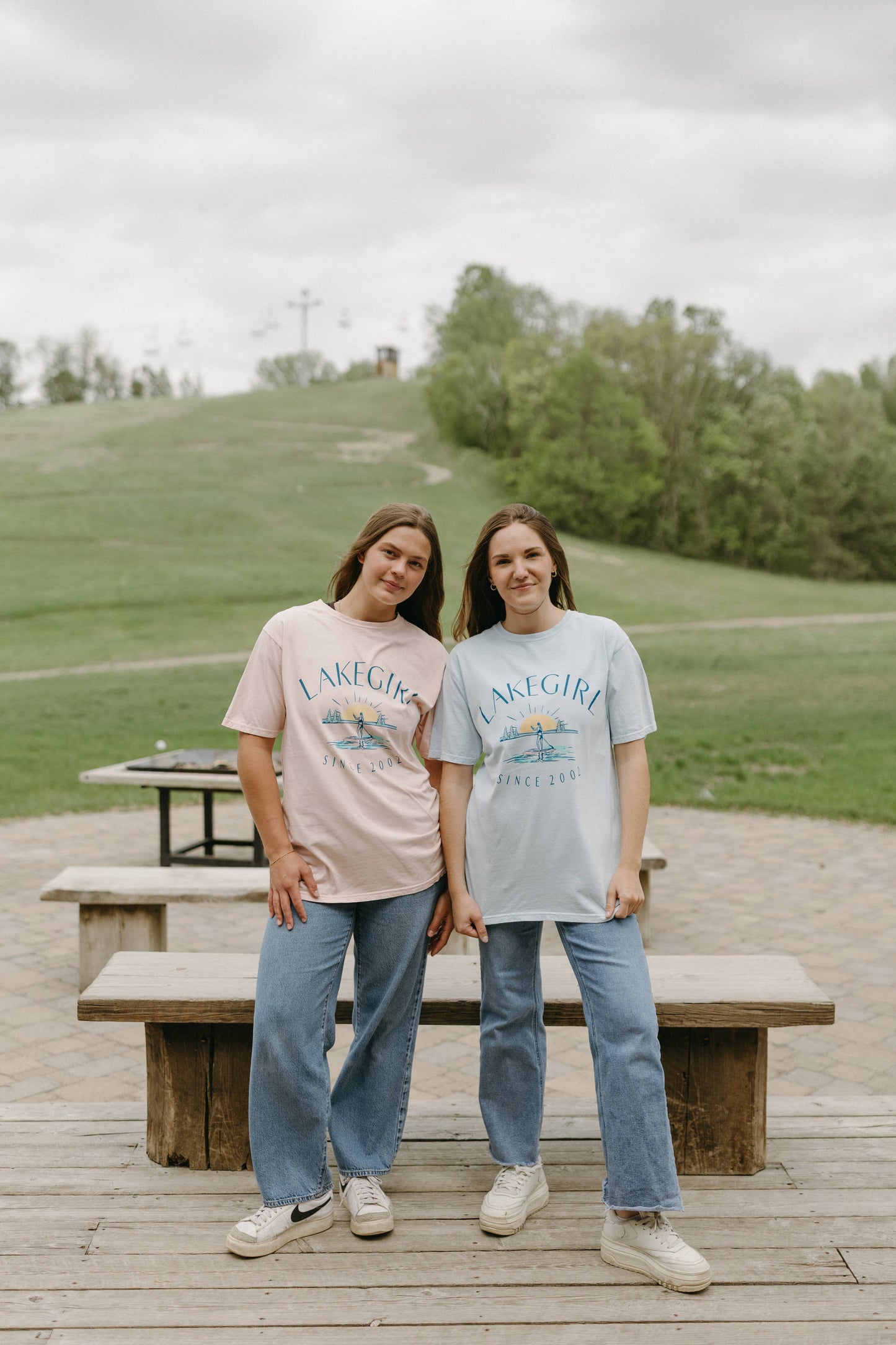 Lakegirl Ringspun Short Sleeve in Powder