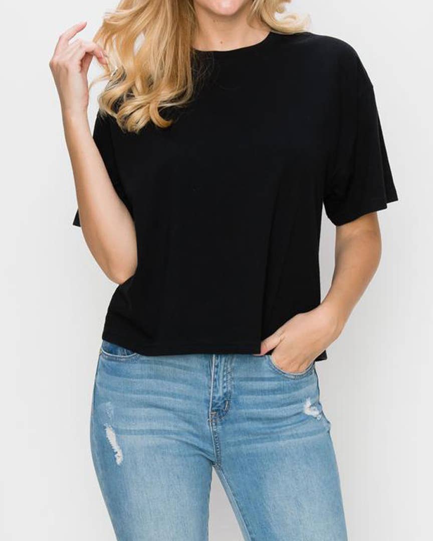 Game Day Football Graphic Crop Tee.