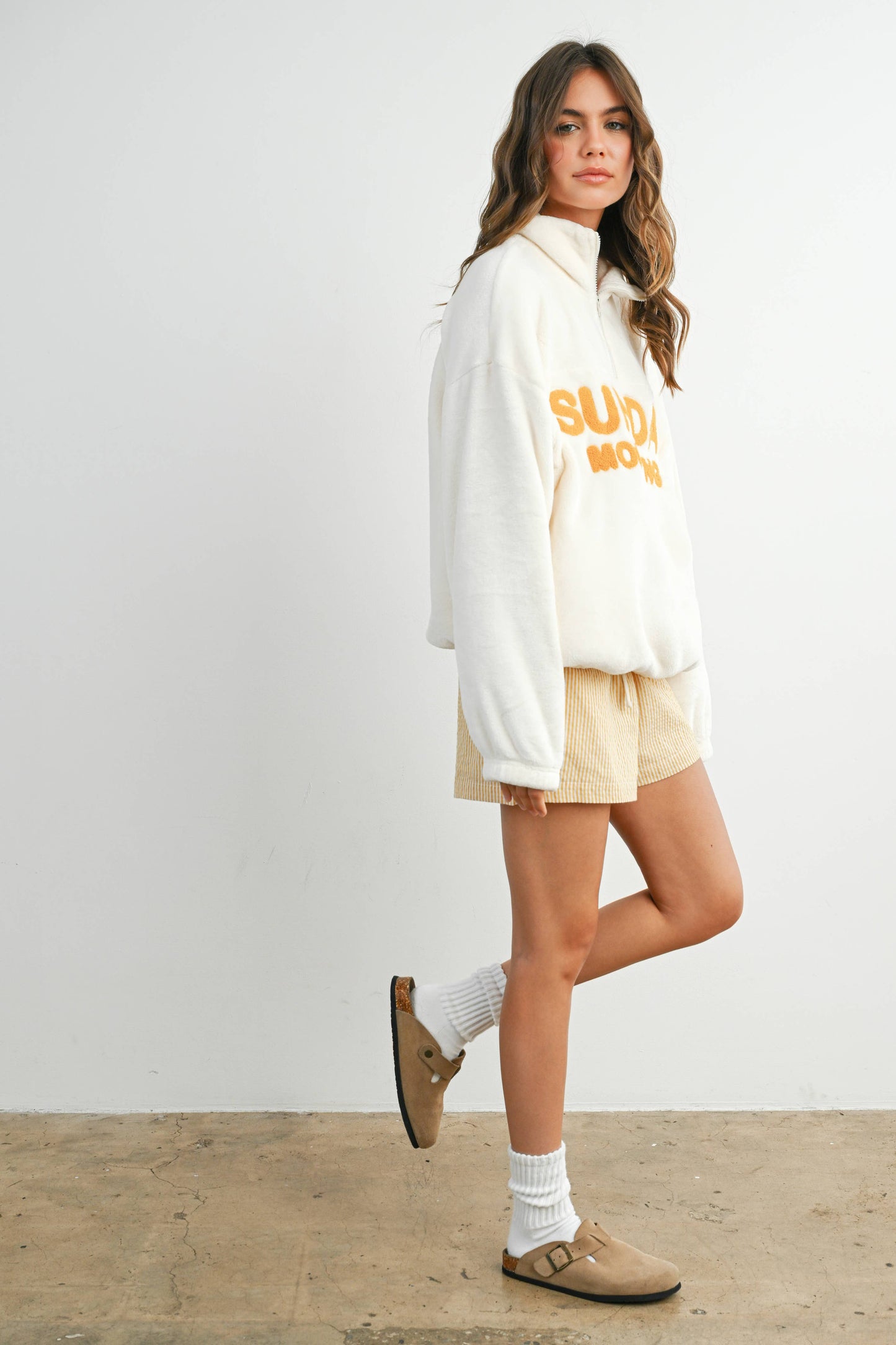 Sunday Morning Half-Zip Pullover Sweatshirt - BMT7579