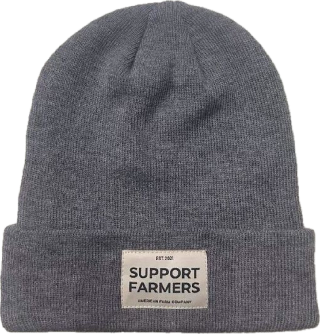 Western Grey ‘Support Farmers’ Beanie