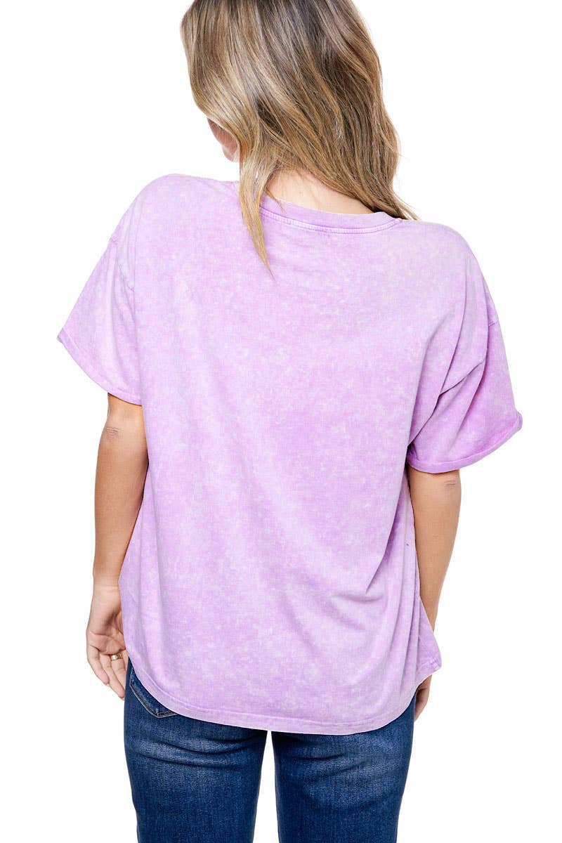 MINERAL WASHED S/S BOX FIT TEE