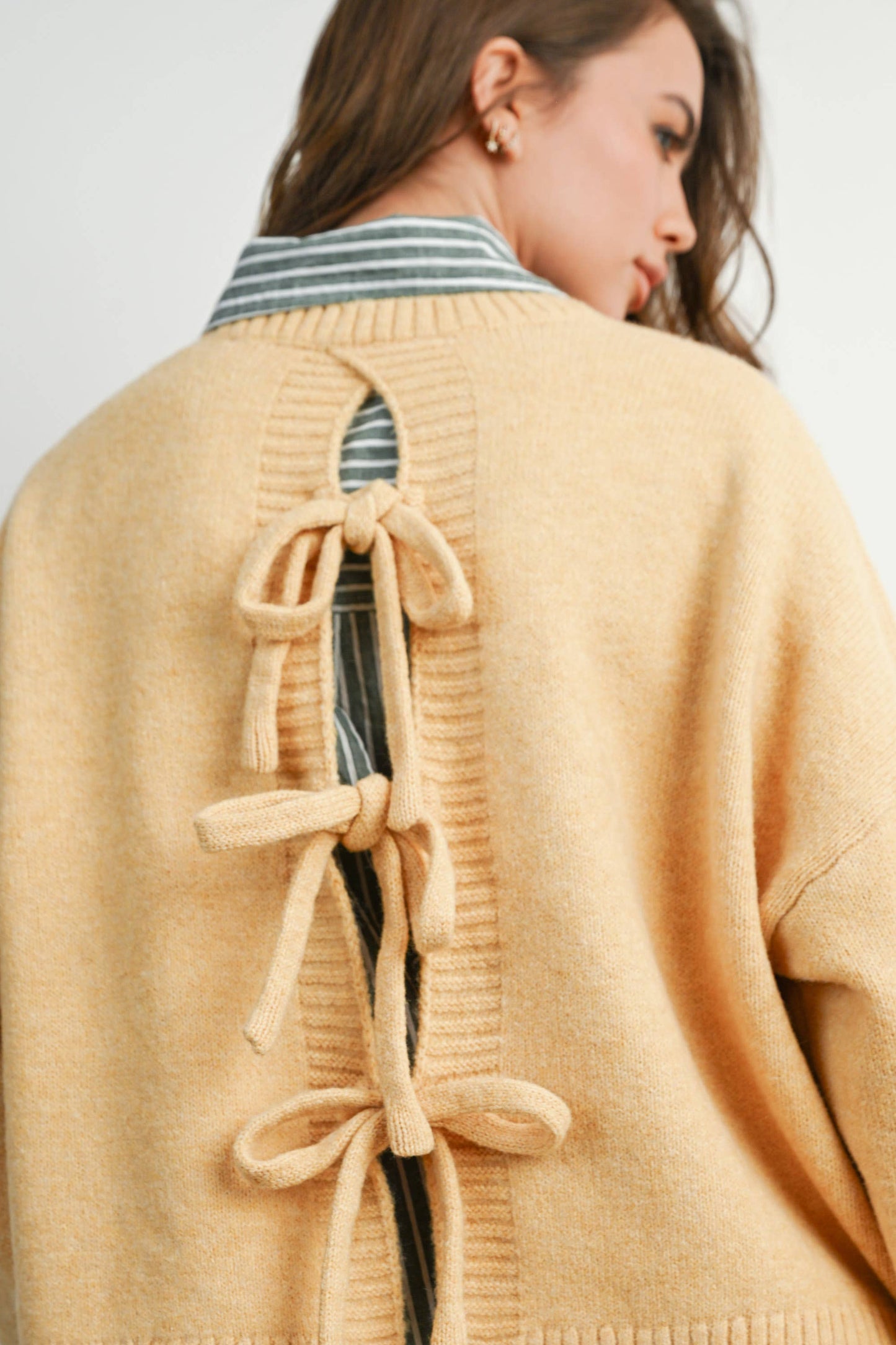 Tie-back Sweater - BMW7815