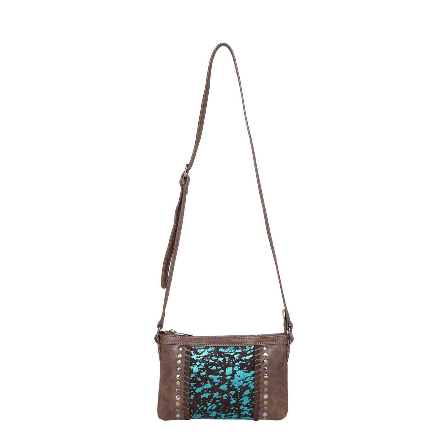 TR117-181 Trinity Ranch Hair-On Leather Collection Small Crossbody