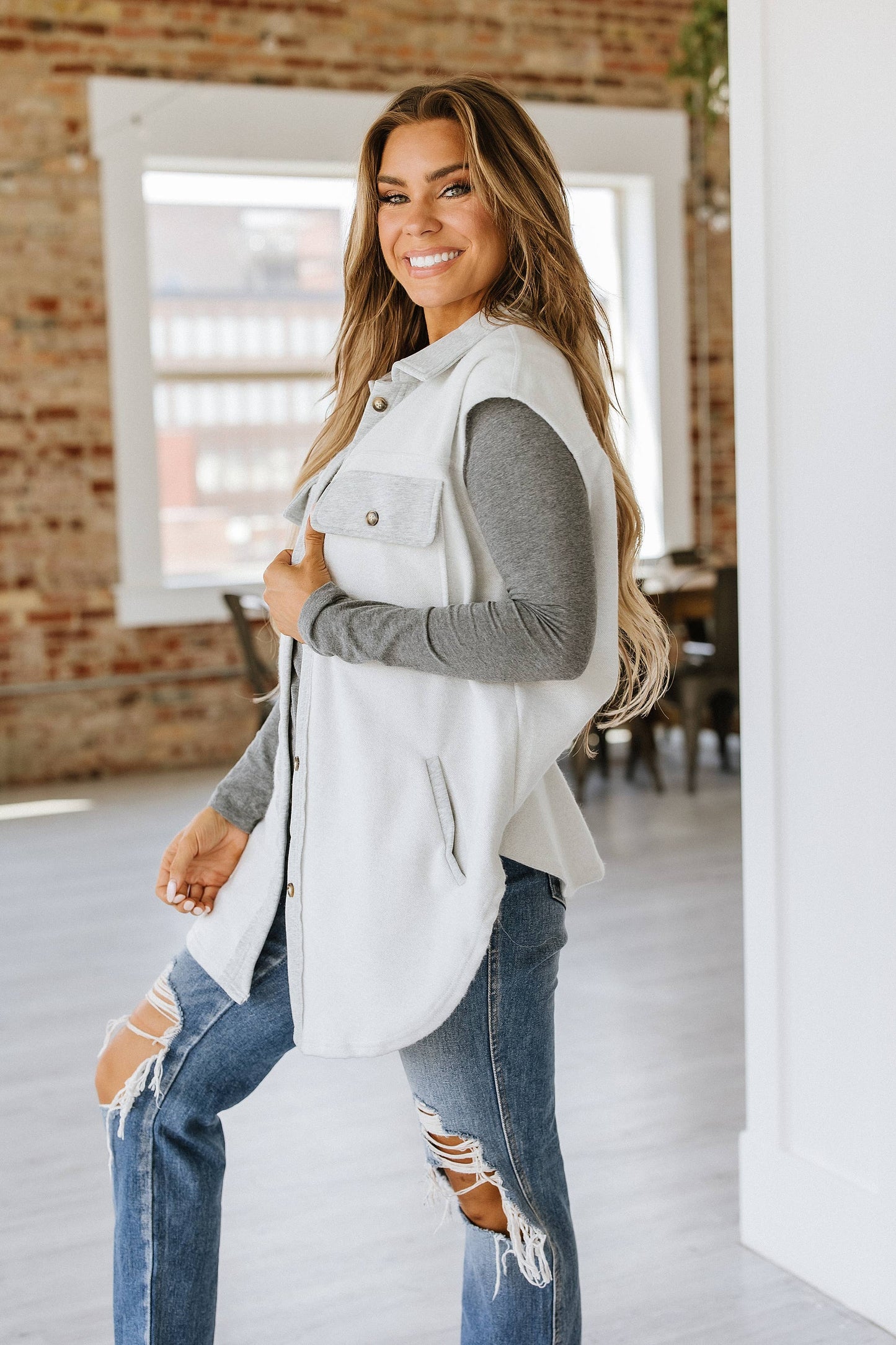 Zari Sleeveless Shacket