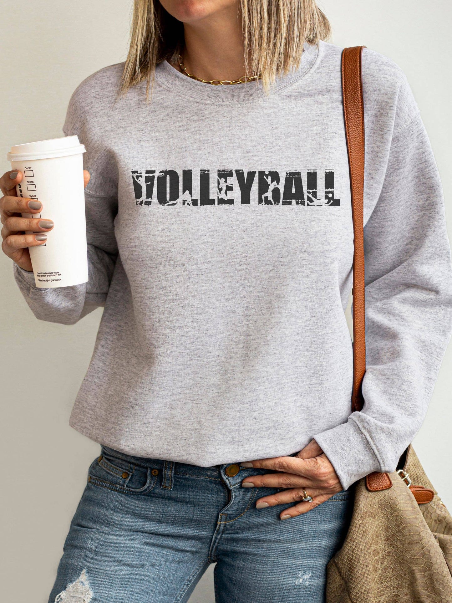 Volleyball Graphic Sweatshirt Game Day