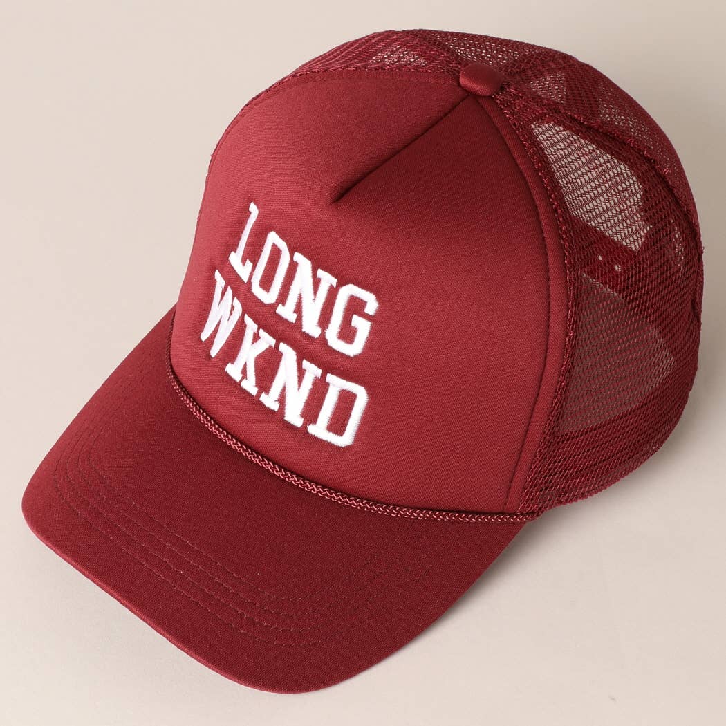 LONG WKND Foam Trucker Cap