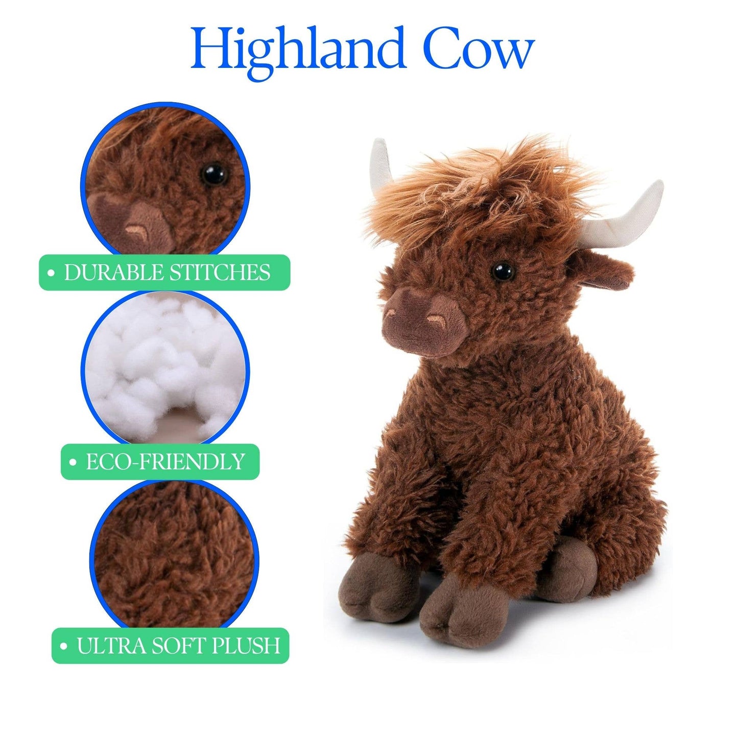 12" (28cm) Highland Cow Chocolate
