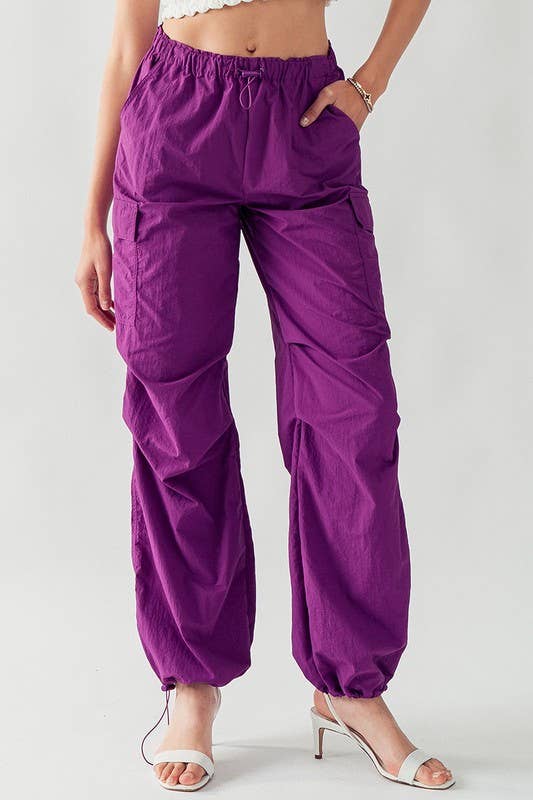 BELLA TOGGLE DRAWSTRING CARGO PANTS