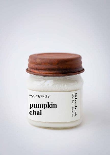 Fallen Leaves Fall Candle 100% Soy Wax Wood or Cotton Wick