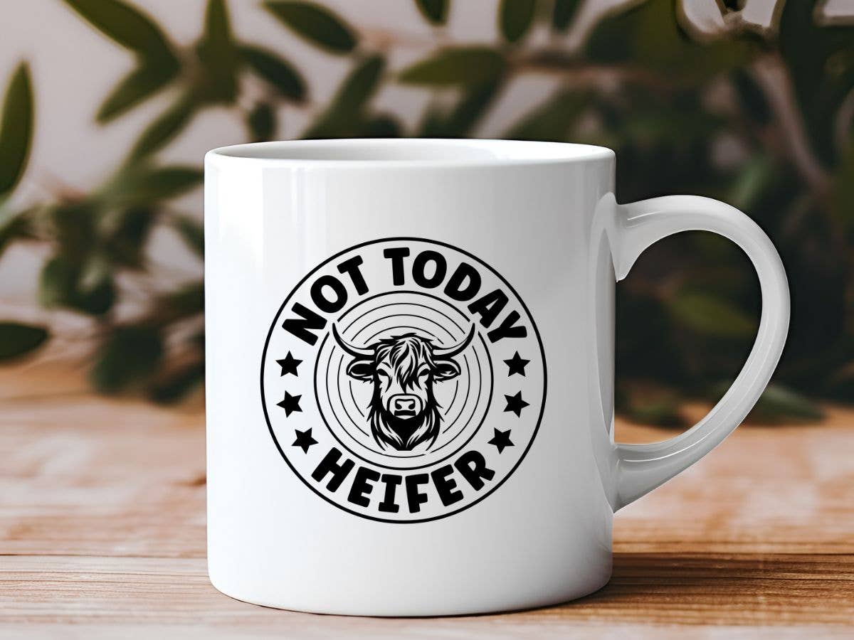 Not Today Heifer Funny 11 oz Coffee Mug