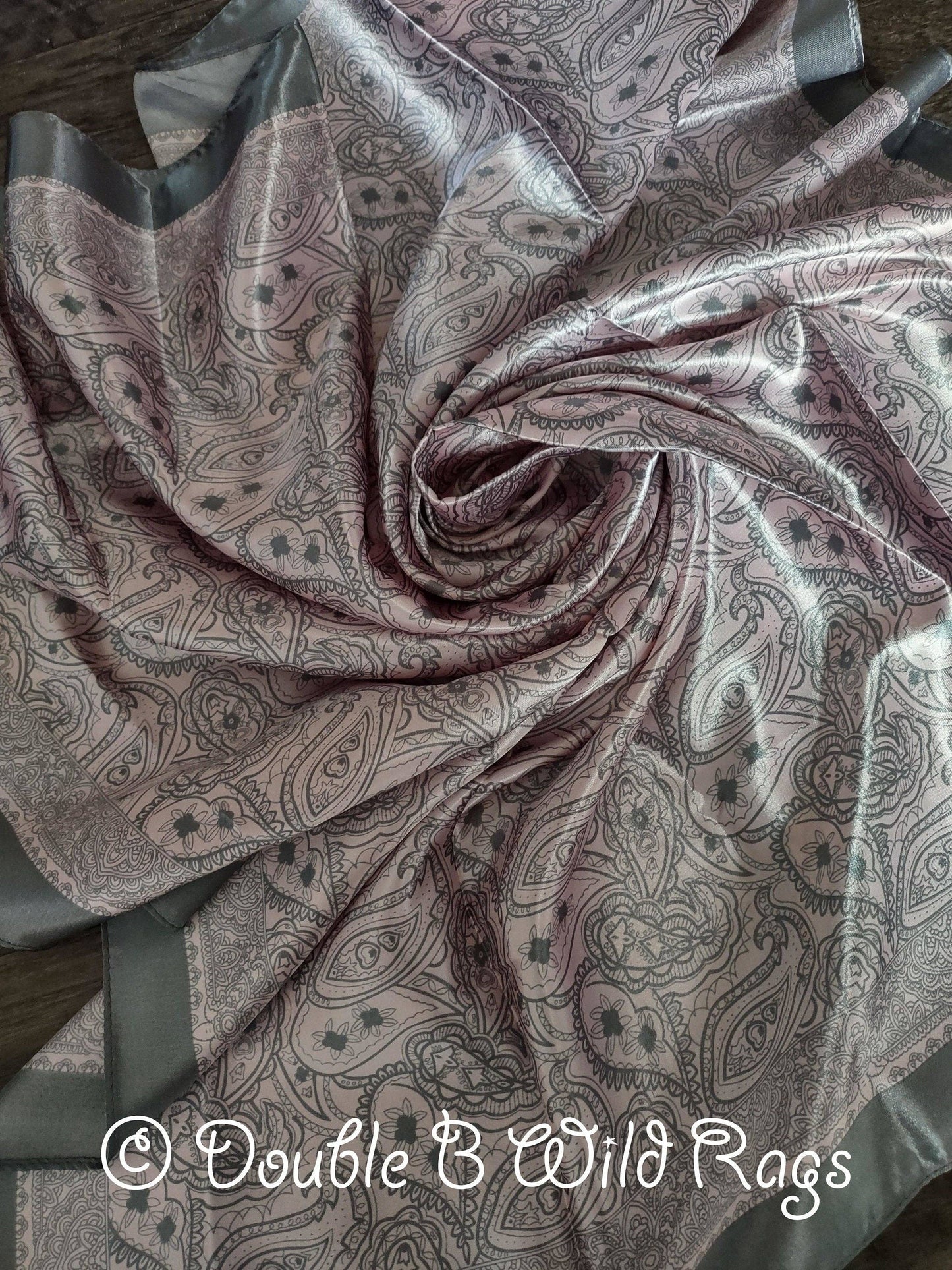 Wild Rag BARGAIN DISCOUNT Soft Paisley Pink Cowboy Western Neck Scarf by Double B Wild Rags