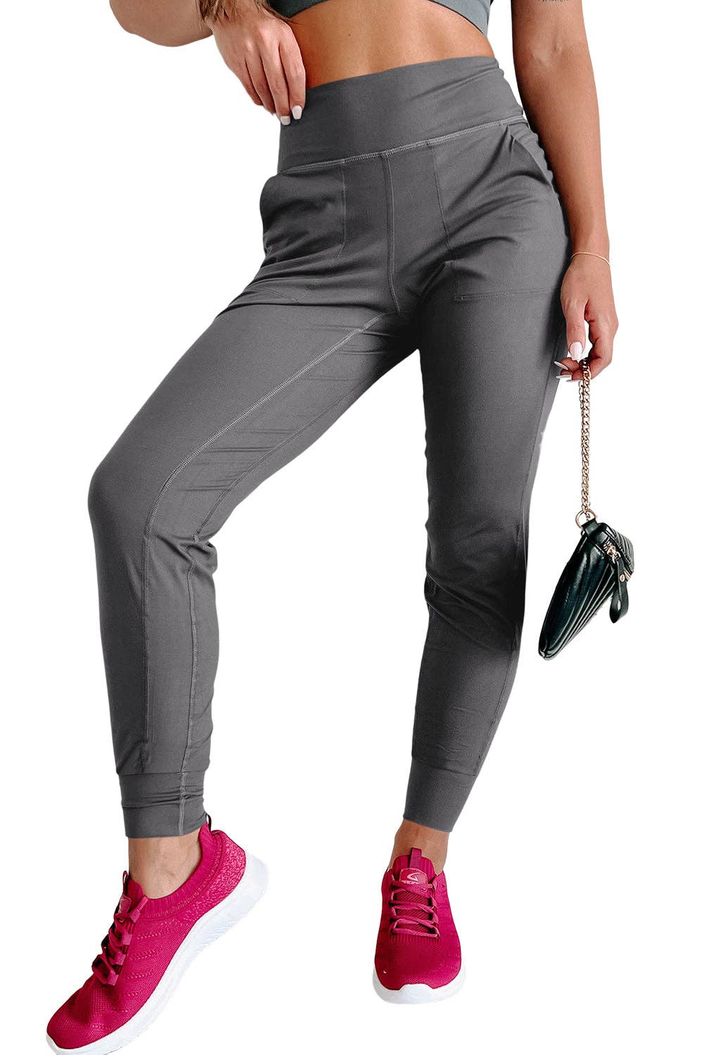 Reverse Seam High Waist Joggers