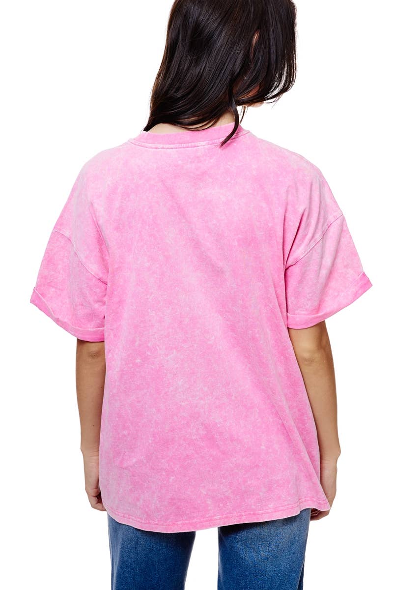 MINERAL WASHED S/S BOX FIT TEE
