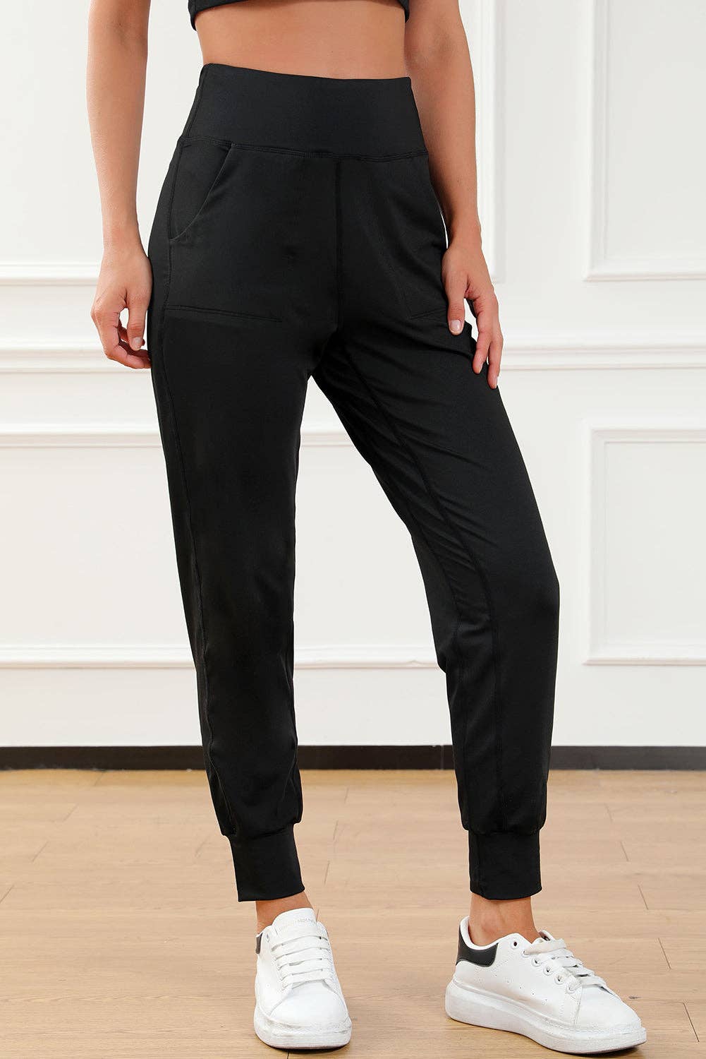 Reverse Seam High Waist Joggers