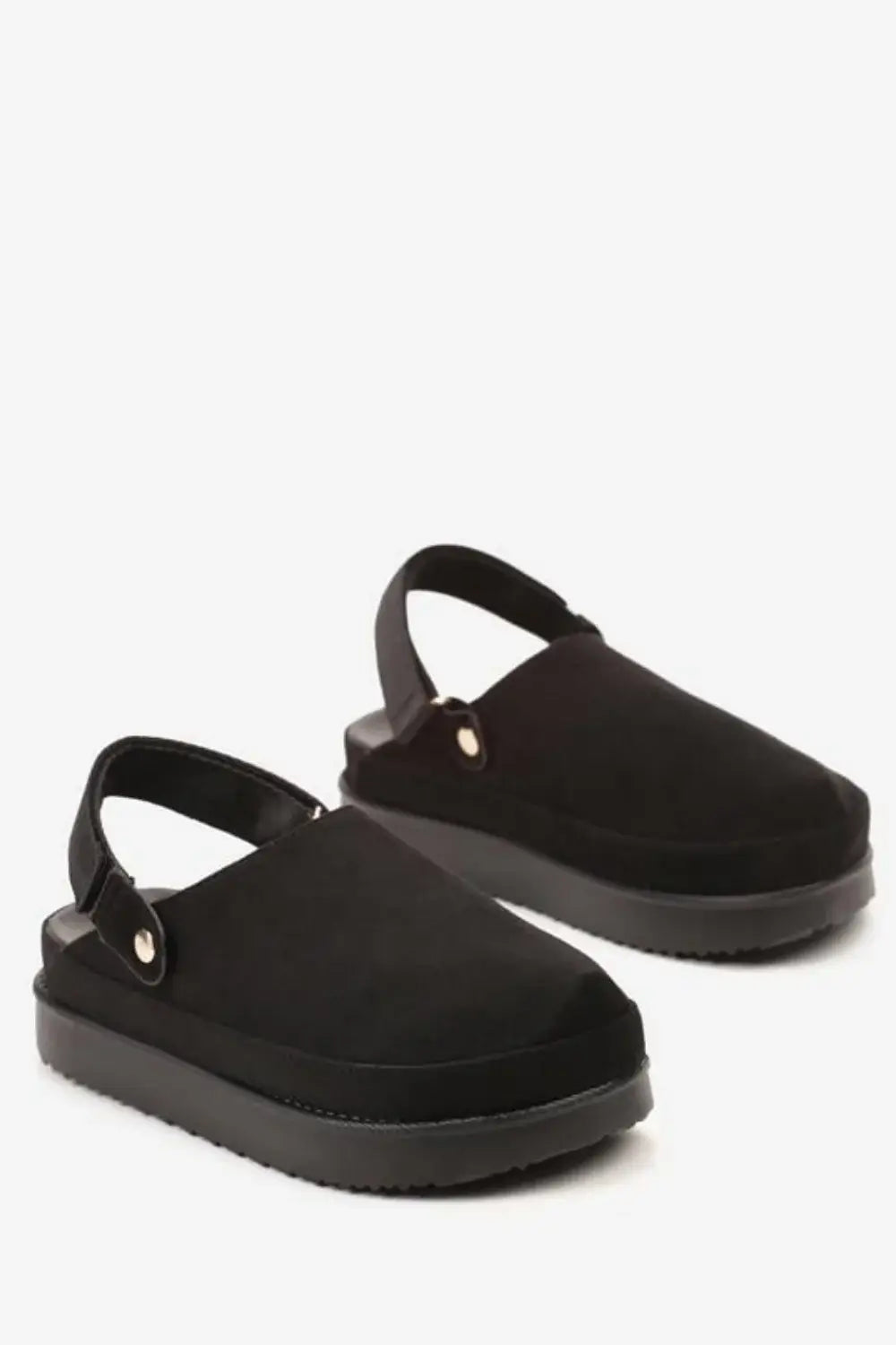 Women's Chunky Sling back Closed Toe Clogs
