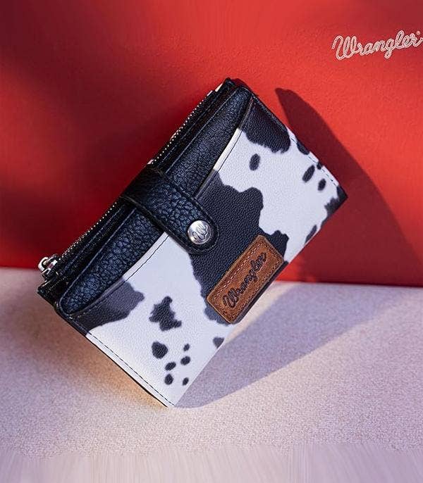 Wrangler Cow Print Bi-Fold Wallet