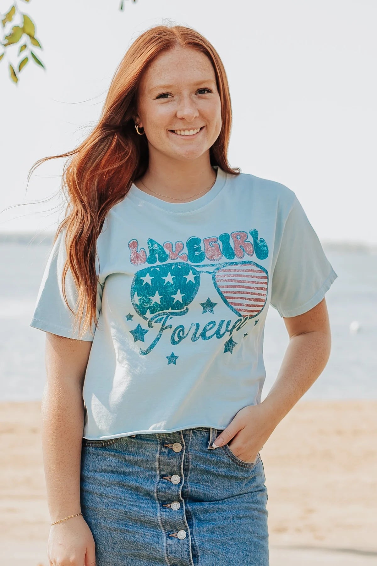 LakeGirl - Ringspun Short Sleeve Crop