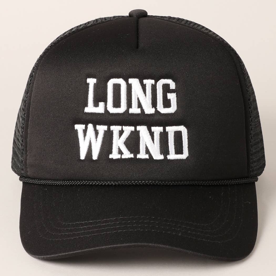 LONG WKND Foam Trucker Cap