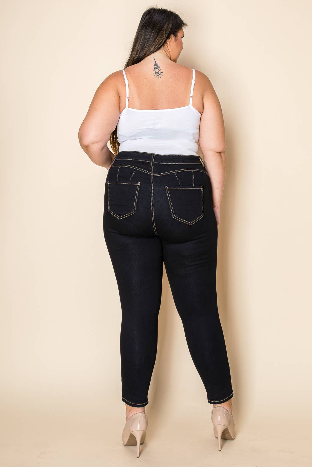 Black Casual Jeans-PLUS SIZE ONLY